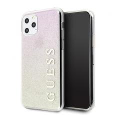 Guess - Guess Skal iPhone 11 Pro Max Gradient Glitter - Rosa Guld