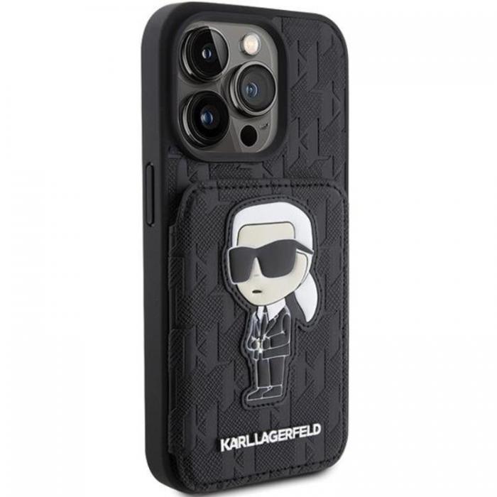 KARL LAGERFELD - Karl Lagerfeld iPhone 15 Pro Max Mobilskal Korthllare Monogram Ikonik