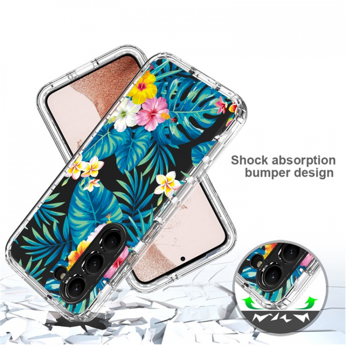 A-One Brand - Galaxy S23 Plus Skal Pattern Printing - Plantain Leaf