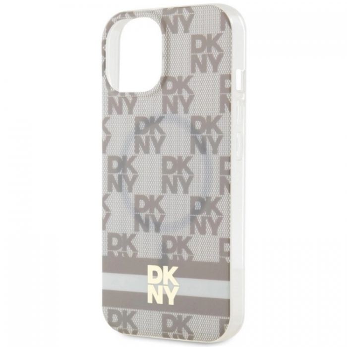 DKNY - DKNY iPhone 15/14/13 Mobilskal Magsafe IML Checkered Mono Pattern