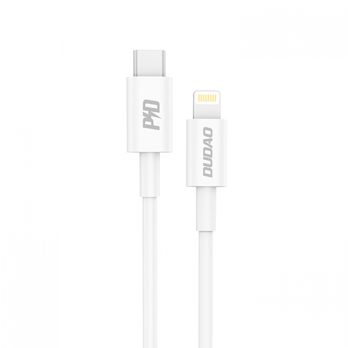 Dudao - Dudao L6X USB-C - Lightning PD 20W 1m Kabel - Vit