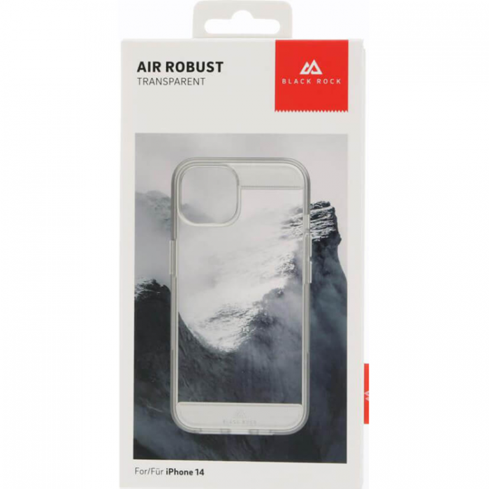 Black Rock - Black Rock iPhone 14 Mobilskal Air Rugged - Transparent