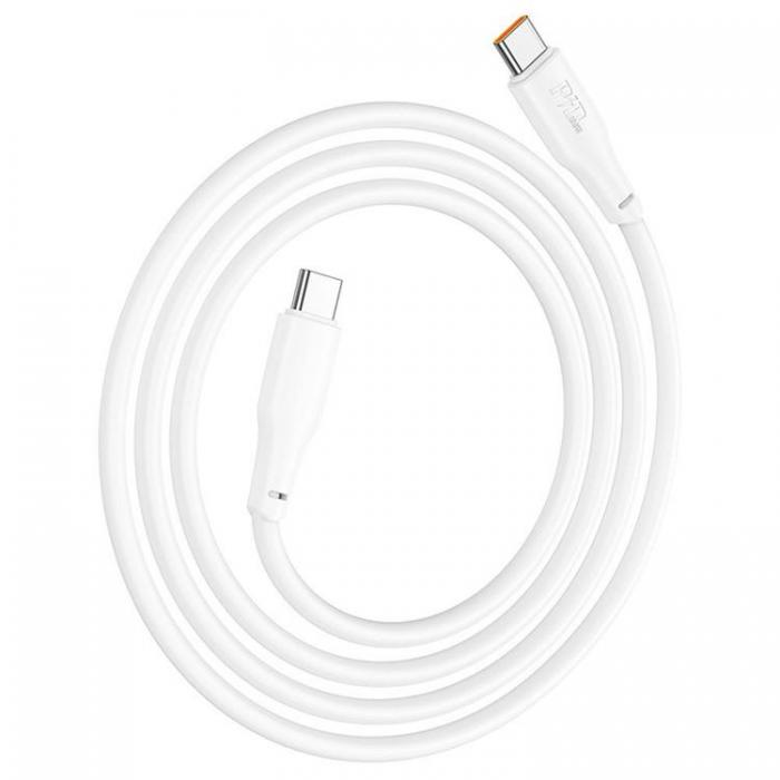 Hoco - Hoco USB-C till USB-C 100W 1m 3A Kabel X93 - Vit