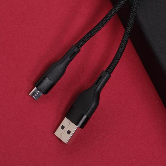 Maxlife - Maxlife Kabel USB till Micro-USB 1m 2.4A MXUC-07 - Svart