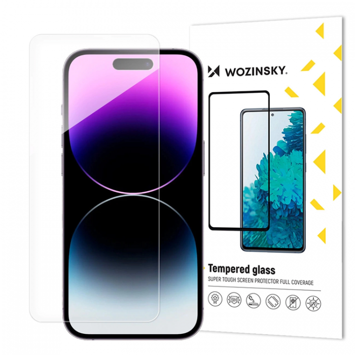 Wozinsky - Wozinsky iPhone 16 Pro Hrdat Glas Skrmskydd - Clear