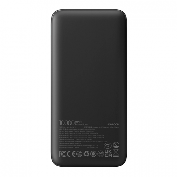 Joyroom - Joyroom Powerbank 10000mAh USB-C USB-A 22.5W - Svart