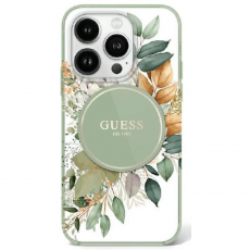 Guess - Guess iPhone 16 Pro Mobilskal MagSafe IML Flower & Tonal Circle