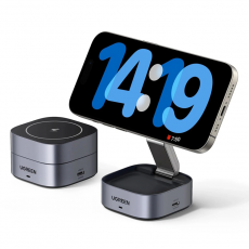 Ugreen - Ugreen Qi 3in1 MagSafe Trådlös Laddare iPhone/Apple Watch/AirPods - Svart