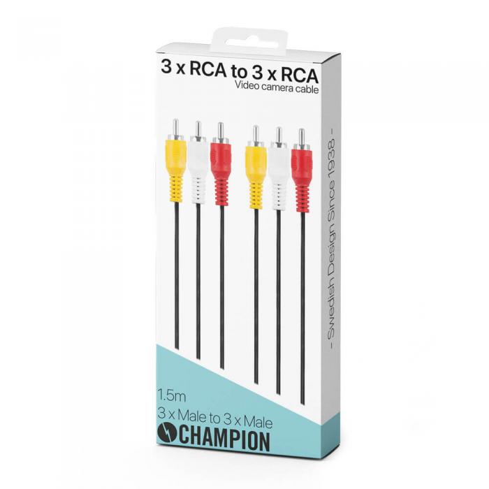 Champion - Champion 3 RCA - 3 RCA Hane-Hane 1.5m