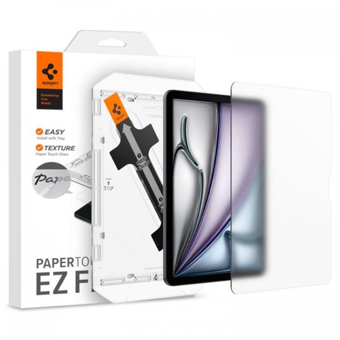 Spigen - Spigen iPad Air 11 (2024) Hrdat Glas Skrmskydd Paper Touch - Clear