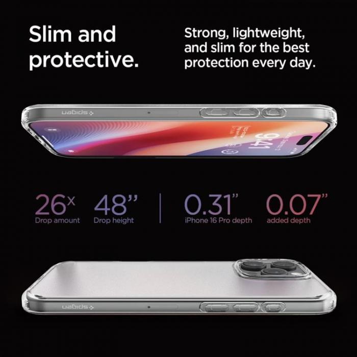 Spigen - Spigen iPhone 16 Pro Mobilskal Ultra Hybrid - Frost Clear