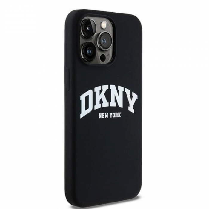 DKNY - DKNY iPhone 14 Pro Max Mobilskal MagSafe Silikon Vit Logo