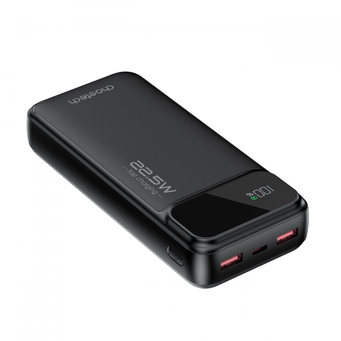 Choetech - Choetech Powerbank 20000mAh 22.5W PD USB-C, USB-A - Svart