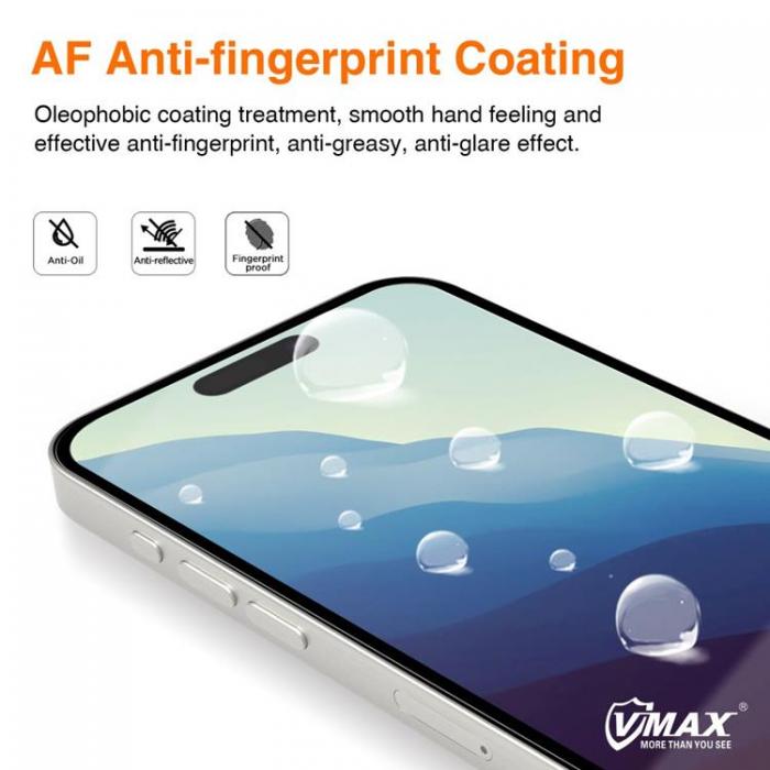 VMAX - Vmax Galaxy S24 Hrdat Glas Skrmskydd 9D - Svart