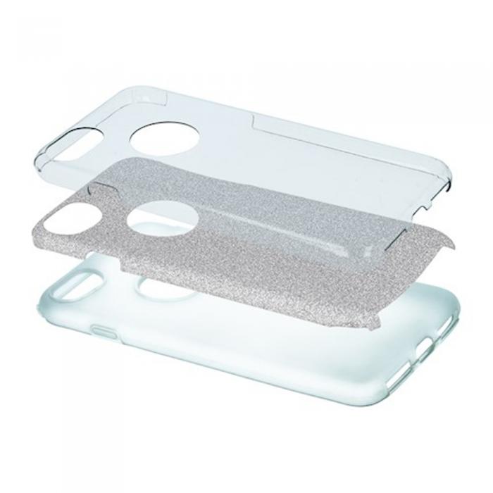 OEM - Glitter 3in1 Skal till iPhone 12 Mini - Silver