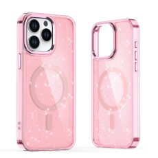 A-One Brand - iPhone 16 Pro Max Mobilskal Magsafe Glitter - Rosa