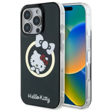 Hello Kitty - Hello Kitty iPhone 16 Pro Max Mobilskal MagSafe IML Fun Bow - Svart