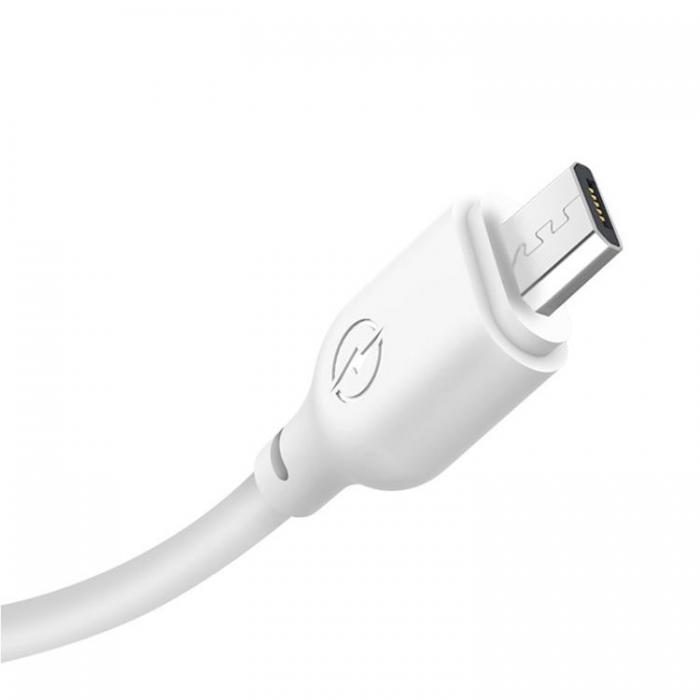 XO - XO 3in1 USB/MicroUSB/Lightning/Typ-C 1m 2.1A NB103 - Vit