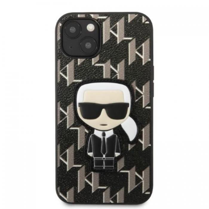 KARL LAGERFELD - Karl Lagerfeld iPhone 13 Skal Monogram Ikonik Patch - Svart