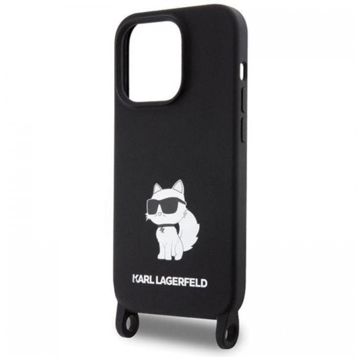 KARL LAGERFELD - Karl Lagerfeld iPhone 15 Mobilskal Crossbody Silikon Choupette