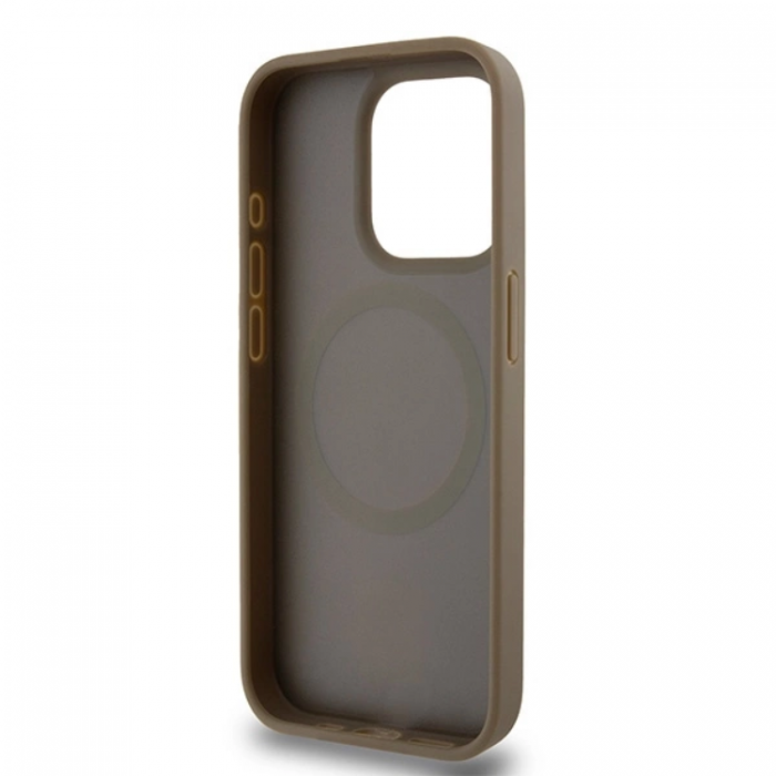 DKNY - DKNY iPhone 14 Pro Mobilskal Magsafe Lder Pattern Metal Logo