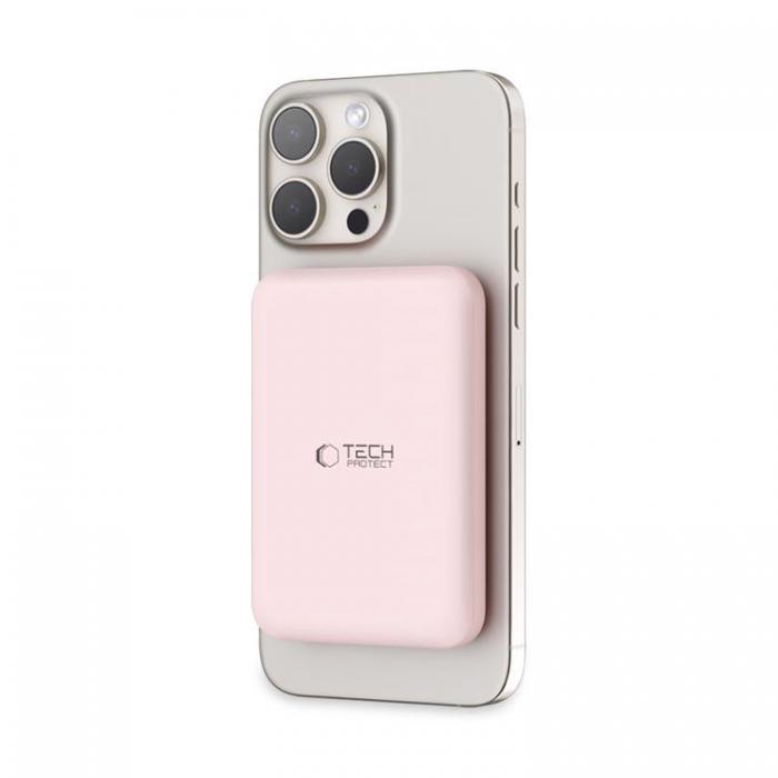 Tech-Protect - Tech-Protect PB10 Lifemag Magsafe Power Bank 5000mah - Rosa