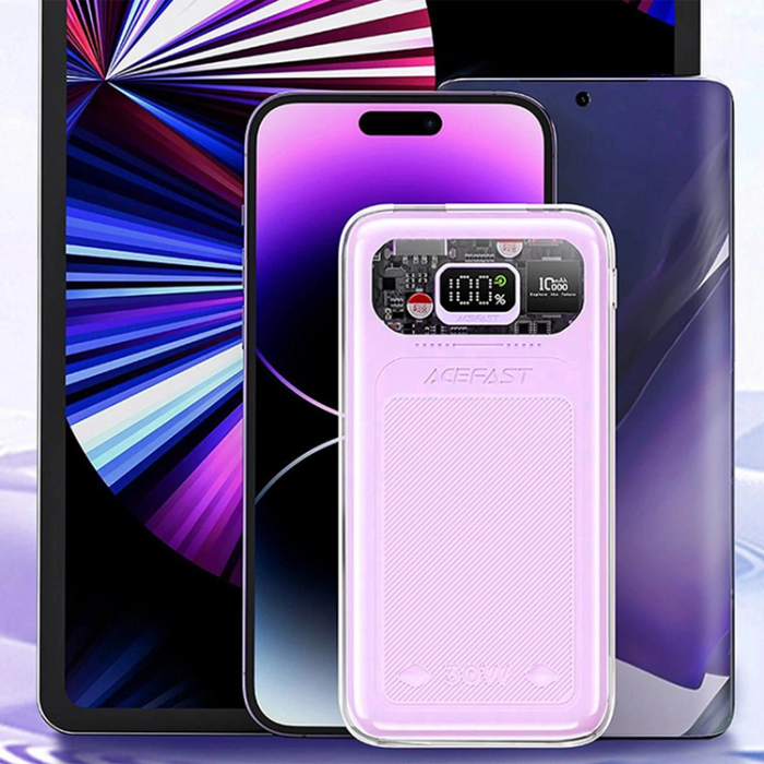 Acefast - Acefast Powerbank 10000mAh 30W Sparkling Series M1 - Lila