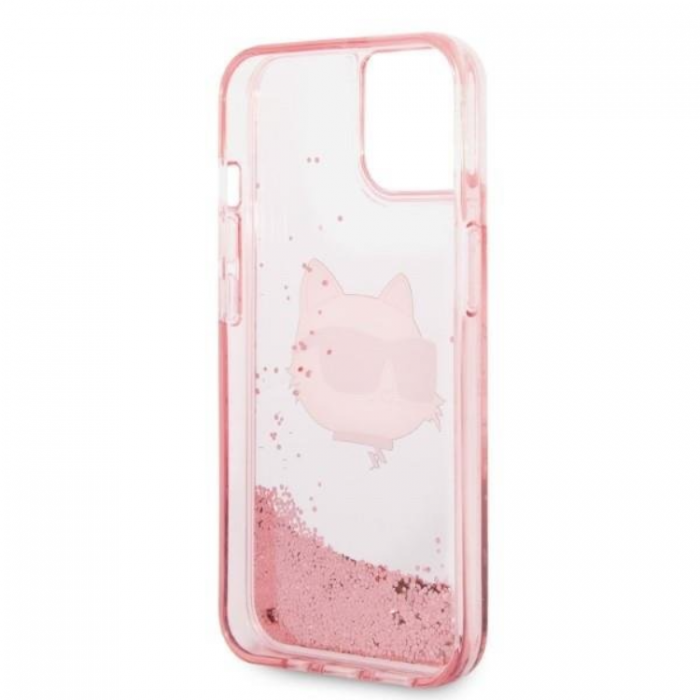 KARL LAGERFELD - Karl Lagerfeld iPhone 14 Plus Skal Glitter Choupette - Rosa