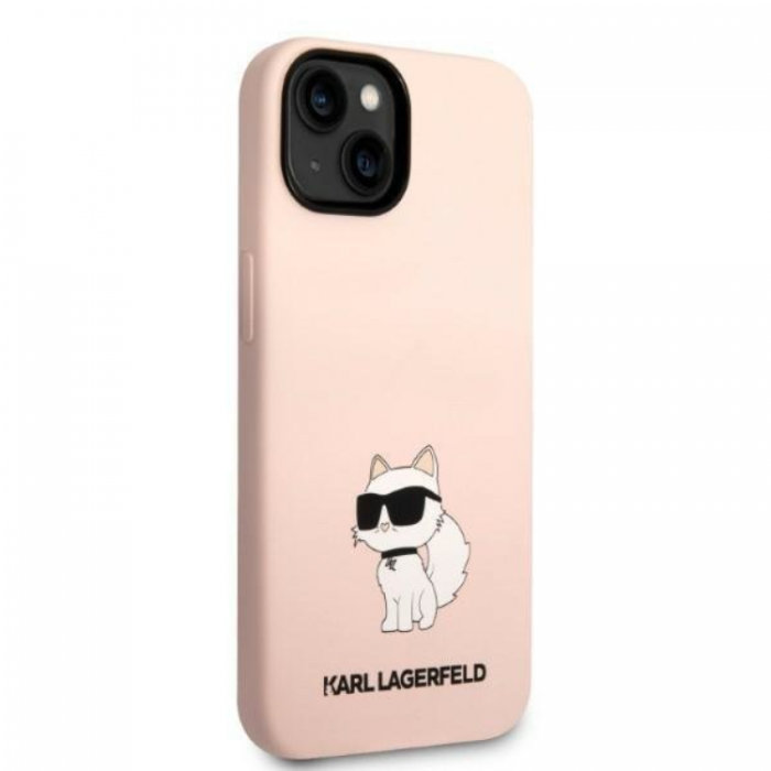 KARL LAGERFELD - Karl Lagerfeld iPhone 14 Mobilskal Silicone Choupette - Rosa