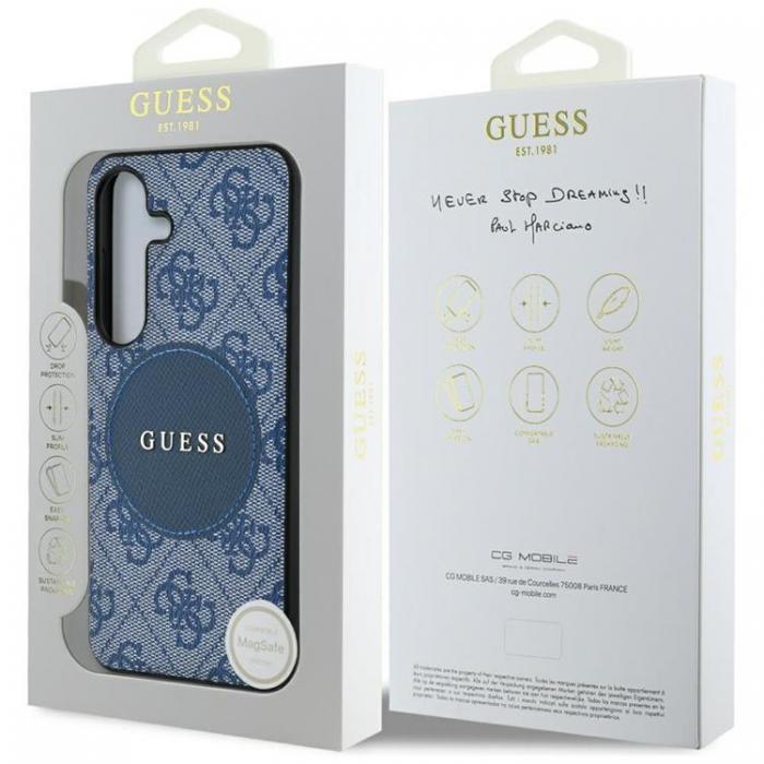 Guess - Guess Galaxy S25 Mobilskal MagSafe Round Patch Classic Logo - Bl