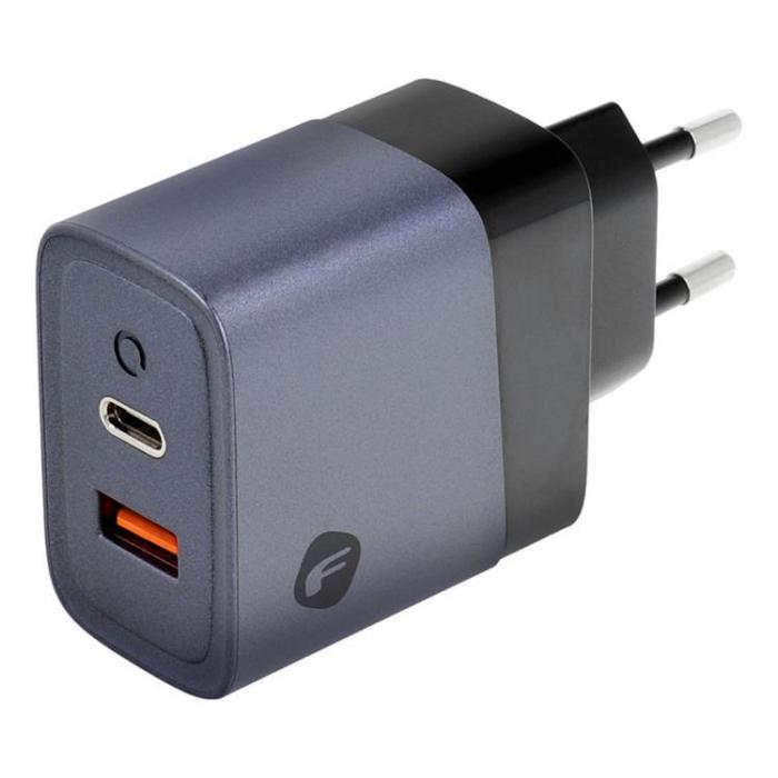 Forcell - Forcell F-Energy Vggladdare GaN 45W 1xUSB-C 1xUSB-A 4A PD QC 4.0