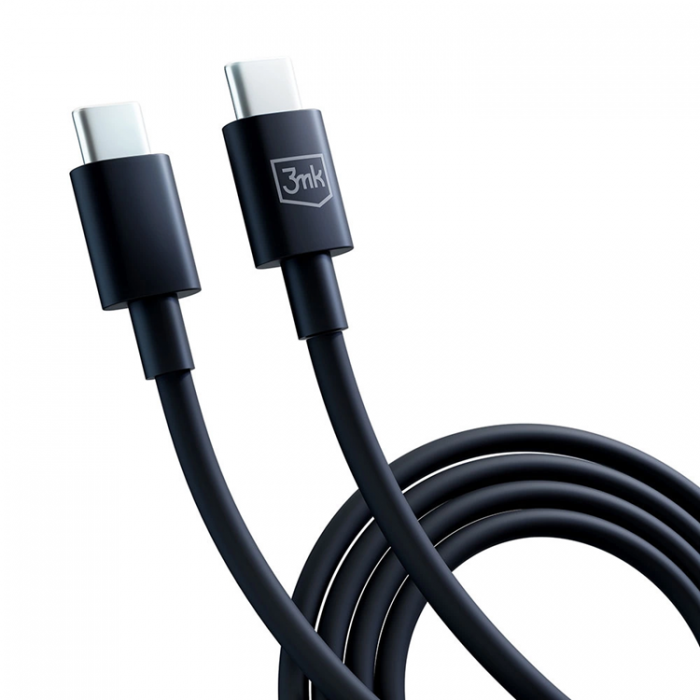 3MK - 3mK Hyper USB-C till USB-C kabel 100W 1.2m - Svart