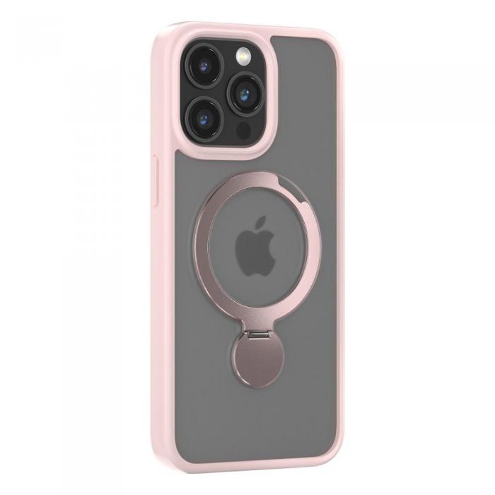 OEM - Joy Shark Mag iPhone 15 Skal Rosa  Skyddande och Stilrent