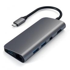 Satechi - Satechi USB-C Multimedia Adapter 4K HDMI / Mini Displayport - Space Grå