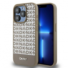 DKNY - DKNY iPhone 15 Pro Max Mobilskal Magsafe Läder Printed Pattern