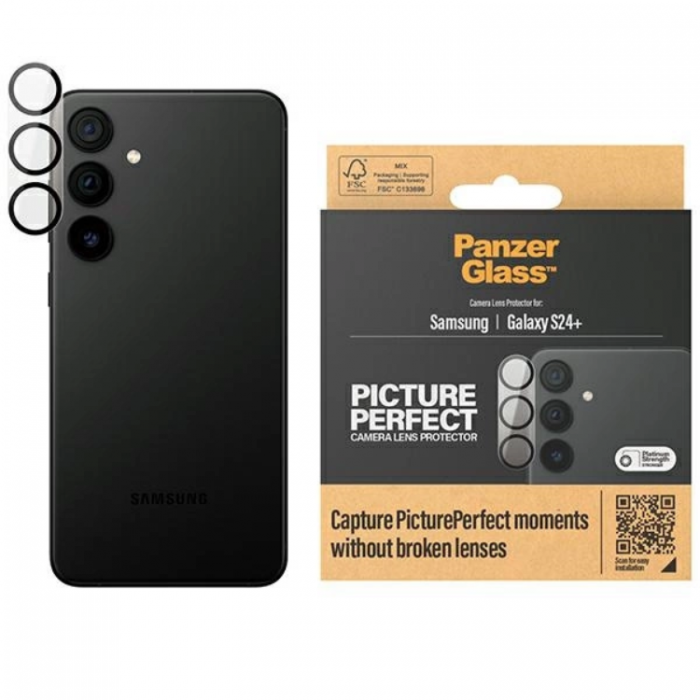 Panzer - Panzer Galaxy S24 Plus Kameralinsskydd Hrdat Glas Picture Perfect