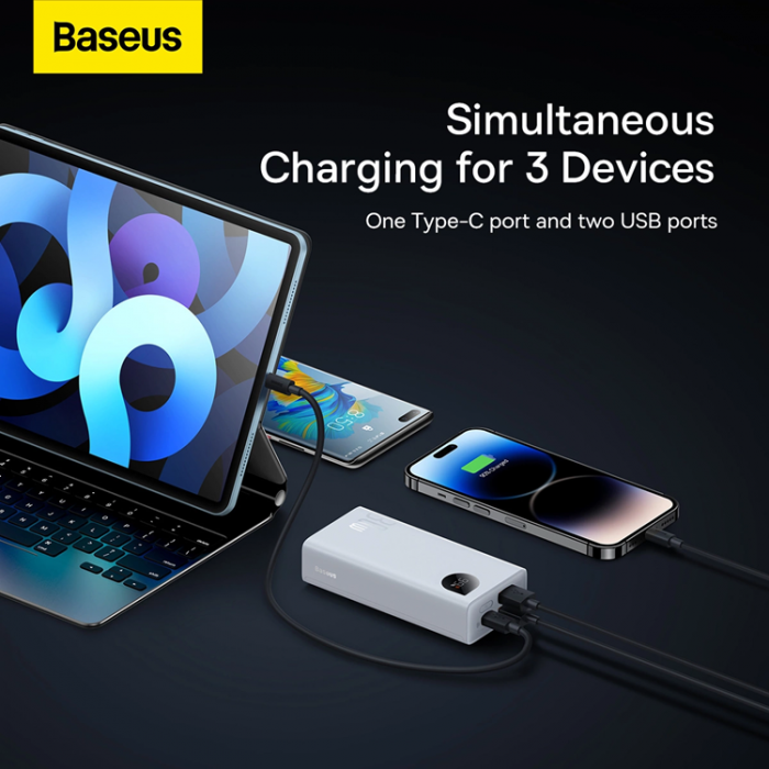 BASEUS - Baseus Powerbank 10000mAh 30W Adaman2 - Vit