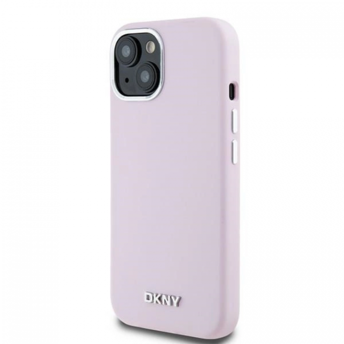 DKNY - DKNY iPhone 15/14/13 Mobilskal Magsafe Liquid Silikon Small Metal Logo