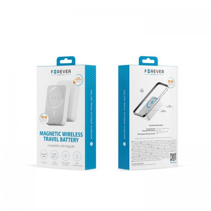 Forever - Forever MagSafe Trdls Powerbank 10000mAh 20W - Vit