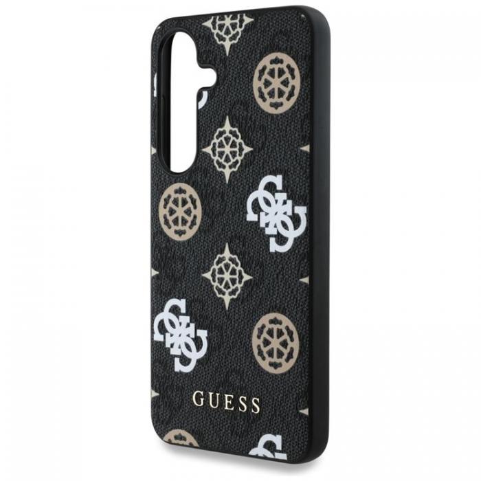 Guess - Guess Galaxy S25 Ultra Mobilskal MagSafe 4G Printed Colored Peony - Svart