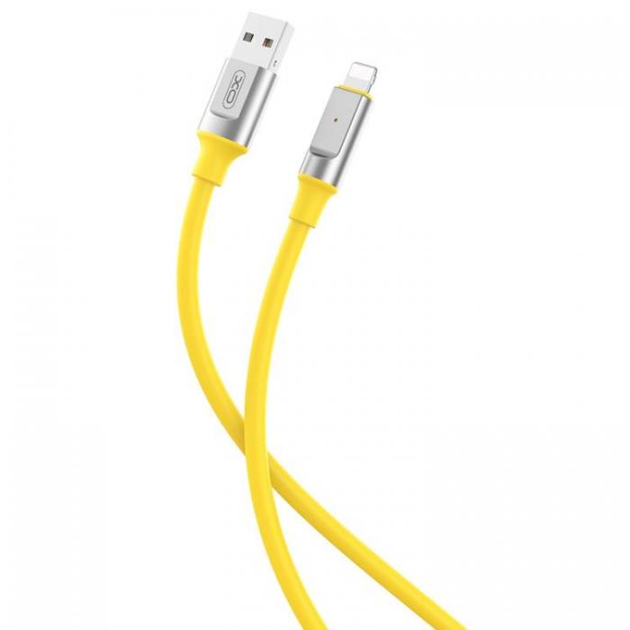 XO - XO USB-A Till Lightning Kabel 1m 6A NB251 - Gul