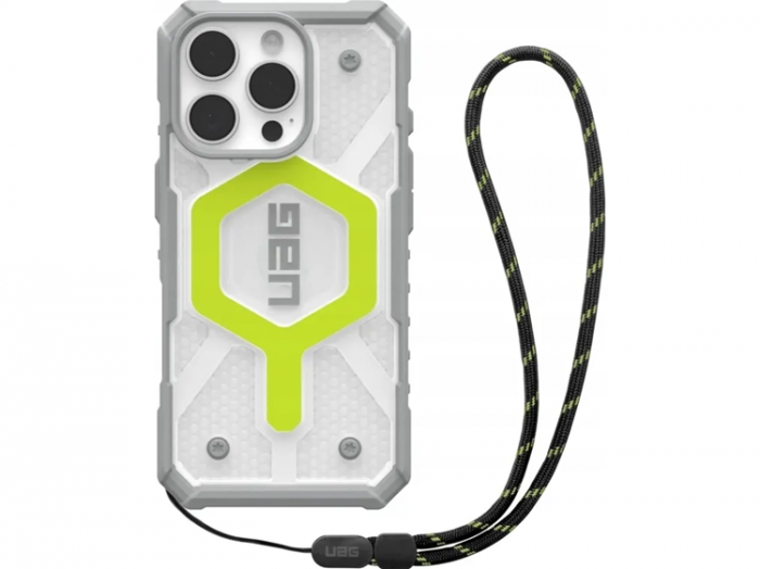 UAG - UAG iPhone 16 Pro Mobilskal MagSafe Pathfinder Clear Snodd - Grn