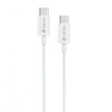 Devia - Devia USB-C Till USB-C 60W Kabel 3A 1m Smart EC042 PD - Vit