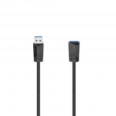 Hama - Hama Kabel USB-förlängning 3.0 5 Gbit/s 1.5m - Svart