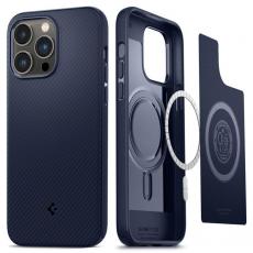 Spigen - Spigen iPhone 14 Pro Max Skal Mag Armor - Marinblå