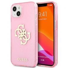 Guess - Guess Glitter Big Logo Skal iPhone 13 Mini - Rosa