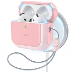 ESR - ESR Airpods 4 Skal Magsafe Orbit Halolock - Rosa