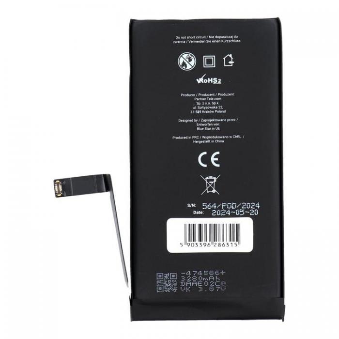 Blue Star - Blue Star iPhone 14 Batteri HQ 3279 mAh