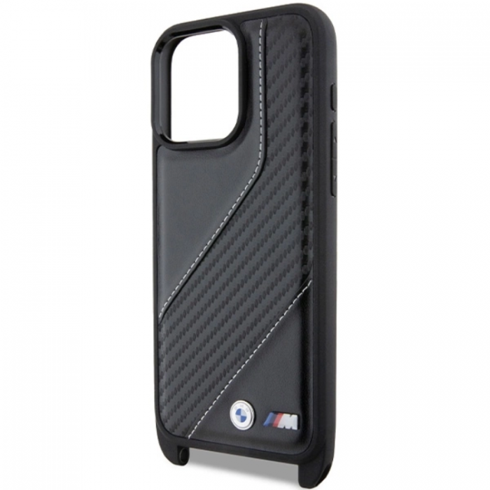 BMW - BMW iPhone 15 Pro Max Halsbandsskal M Edition Carbon Stripe