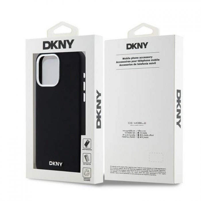 DKNY - DKNY iPhone 15 Pro Max Mobilskal Magsafe Liquid Silikon Small Metal Logo